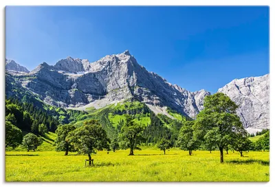 Produktbild von ARTland Leinwandbild Große Ahornboden im Rißtal in Österreich Größe: 90x60 cm