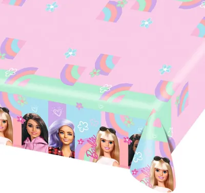 Produktbild von Amscan Tischtuch Barbie Süßes Leben (120x180cm)