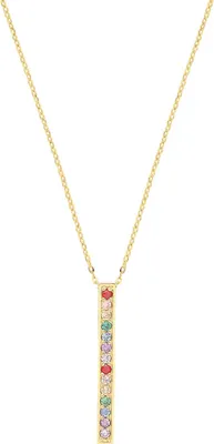 Produktbild von Wunderschöne 9 Karat (375) Gold Damen - Anhänger mit Kette mit Zirkonia - 46cm*3mm; TRS35114