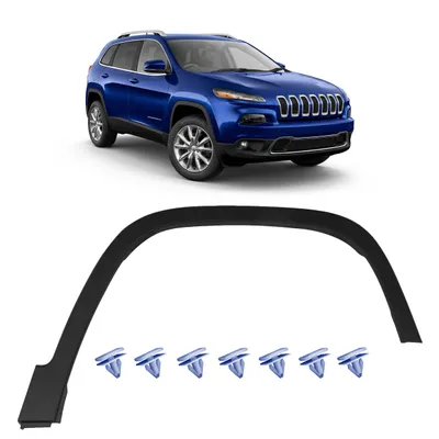 Produktbild von HERSTMOTO Kotflügelverbreiterung Radlaufleiste Rechts OEM 68210314AE, passend für Jeep Cherokee V KL 2014-2018, vorne, ABS-Kunststoff