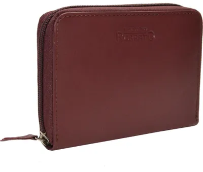 Produktbild von flevado Schmale Kleine leichte Damen Ledergeldbörse praktisch handliches Design Brieftasche Portemonnaie