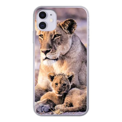 Produktbild von MuchoWow® Handyhülle Schutzhülle Hülle für iPhone 11 Löwin - Löwe - Junges Silikon Softcase Handy Hülle - Handytasche