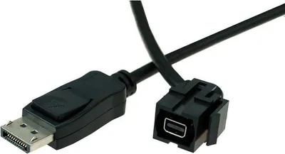 Produktbild von BACHMANN Keystone Mini Displayport/Displayport, schwarz