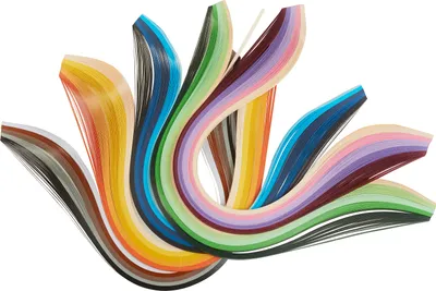 Produktbild von VBS XXL Quillingstreifen "Bunt", 3 mm, 500 Stück