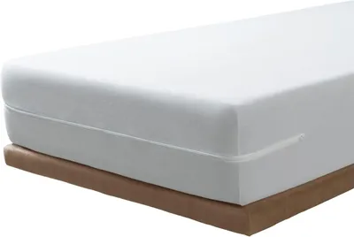 Immagine prodotto di Coprimaterasso 150 x 190/200 cm, 100% cotone, con cerniera, per la camera da letto