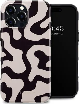 Image de Selencia Vivid Backcover met MagSafe pour Apple iPhone 16 Pro Max - Art Wave Black