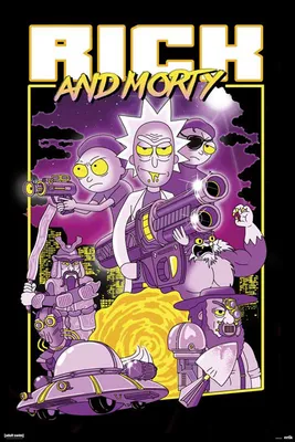 Produktbild von Rick and Morty - Action - Group - Poster Plakat Druck - Größe 61x91,5 cm