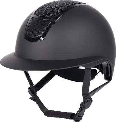 Produktbild von Harrys Horse Reithelm Mont Blanc sparkle schwarz-schwarz mit Glitzer, Größe:M/56-58 cm