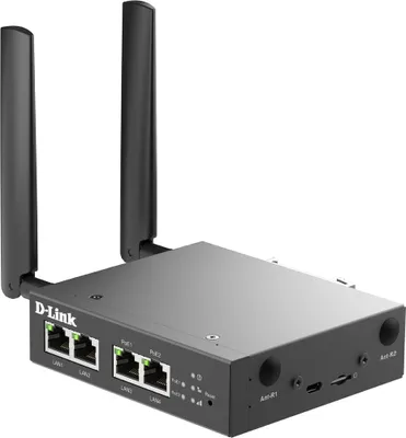 Zdjęcie produktu dla D-Link DWM-314-TP/E, 2x RJ45, 2x RJ45 PoE, Zewnętrzny, IEEE 802.3at, Czarny, 48 - 57 V, -30 - 70 °C