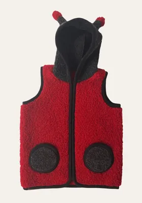 Produktbild von Merino Wollweste für Kinder - GLÜCKSKÄFER - Größe: 98