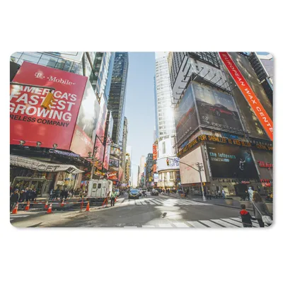 Produktbild von MuchoWow® Schreibtischunterlage New York - Broadway - Times Square 60x40 cm - XXL Mauspad - Großes Mauspad