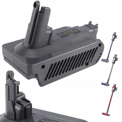 Produktbild von Rosfix Adapter – Akku-Adapter für Dyson V10 | Kompatibel mit Bosch 18V BAT622, BAT609 | ABS-Material, einfache Installation