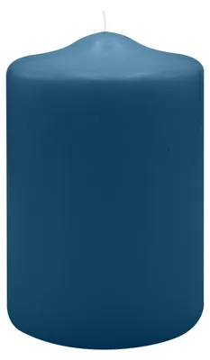 Produktbild von Spitzkopf Stumpen Kerzen Blue Petrol 15 x Ø 9 cm, 6 Stück