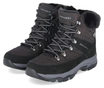 Produktbild von Skechers Damen Winterboots TREGO Schwarz Leder & Textil Größe: 37