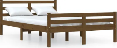 Obrázok produktu pre vidaXL Posteľ z masívneho dreva Honey Brown 140x190 cm