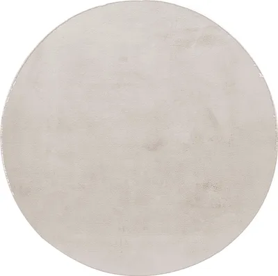 Produktbild von Homebyhome Flauschiger Hochflor Teppich Einfarbig - Kunstfell Look, Plüschig & Superweich für Wohnzimmer, Grösse: 160 cm Rund