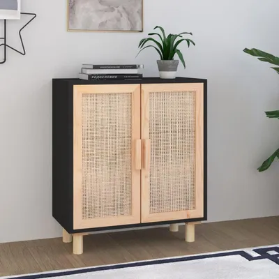 Image de Buffet, armoire et meuble de rangement pour salon, chambre et cuisine, en bois, avec fermeture