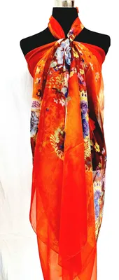 Produktbild von XXL Multifunktions Pareo Schal Wickelrock Strandtuch Wickeltuch Sarong Bademode Trägerkleid P23
