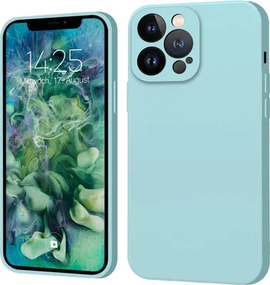 Produktbild von Hülle für iPhone 12 Pro Case Cover Bumper Silikon Softgrip Schutzhülle Farbe: Hellblau