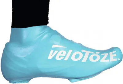Produktbild von VeloToze Überschuh 2.0 kurz blau S/M Blau - wasserdichter Aero-Überschuh für ...