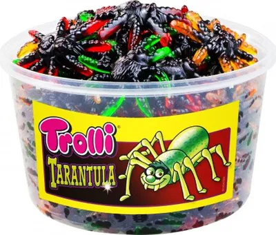 Image de Trolli Tarantulla Gomme fruitée extra souple araignée 6 sortes 975g
