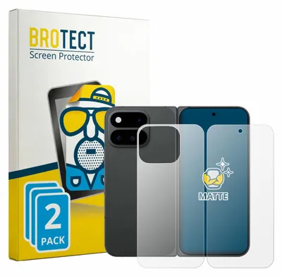 Produktbild von 2x BROTECT Schutzfolie für Google Pixel 11 Pro Fold (Display+Rückseite) matt entspiegelt