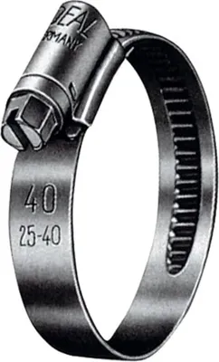 Produktbild von Riegler Schneckengewinde-Schl.schelle, Chromstahl (W2), 25 - 40 mm, 9 mm