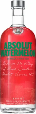 Produktbild von Absolut Vodka Watermelon, Wodka mit Wassermelonen-Geschmack, Spirituose, Alkohol, Flasche, 38%, 1 L, 75414600