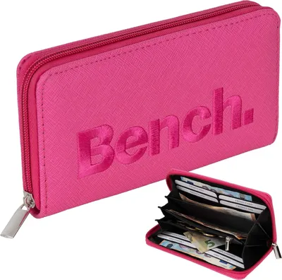 Produktbild von Bench Große XXL Damen Geldbörse Portemonnaie Reißverschluss Pink (90005)