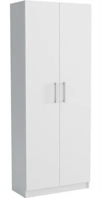 Produktbild von Masseno Drehtürenschrank HELVIA 75/192,5/54 cm 2-türig Schlafzimmer Schrank Kleiderschrank Weiß