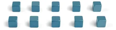 Produktbild von KUBIQ Magnete 10er Set in Blau, 5x5x5 mm