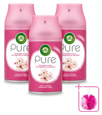 Produktbild von 3 x Air Wick Freshmatic Max Nachfüller - Kirschblüte - 250 ml - Sparpackung - 3 Stücke