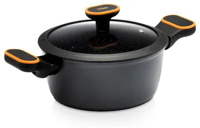 Produktbild von Vilde | Kochtopf Ø20 cm - 2,5 L - Topf mit Glasdeckel - Antihaft - Induktion - TERRUNA