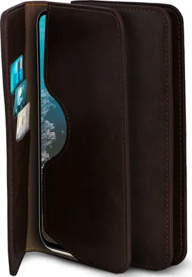 Produktbild von PURSE-CASE für iPhone 12, Farbe:Dunkelbraun