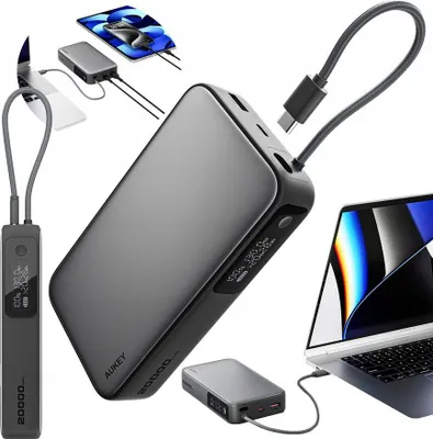Immagine prodotto di POWERBANK AUKEY PB-Y48 Spark Sling 20000 USB-A USB-C con cavo da 100 W