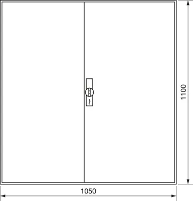 Produktbild von Hager Zählerschrank,universZ 1100x1050x160,IP44 ZB34ES