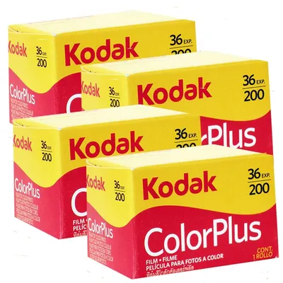 Image de 4 pellicules Kodak Color Plus 200 ISO, 36 poses