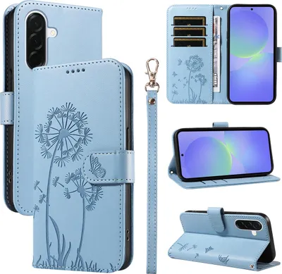 Produktbild von Samsung Galaxy A37 Hülle - Coverup Pusteblume Klapphülle - Hellblau