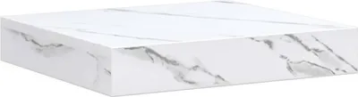 Produktbild von vidaXL Wandregal Weiß Marmor 23 x 23,5 x 4 cm Holzwerkstoff