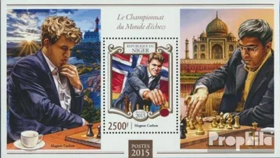 Produktbild von Briefmarken Niger 2015 Mi Block 421 (kompl. Ausg.) postfrisch Schachweltmeisterschaft