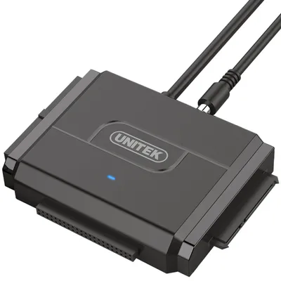 Produktbild von UNITEK Y-3324, HDD, Parallel ATA (IDE), 2.5,3.5", 10 TB, USB 3.2 Gen 1 (3.1 Gen 1) Type-A, Schwarz