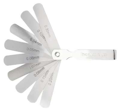 Produktbild von HOGERT 9-flügelige Schlitzlehre HT8G330, Messbereich 0,05-1,00 mm, Edelstahl, EAN 5902801295027