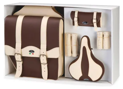 Produktbild von Monte Grappa Set Vintage SMG 4-teilige Lederbraun Creme