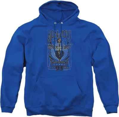 Obrázok produktu pre Bon Jovi - Mikina s kapucňou "Keep The Faith" pre mužov/dámy Uni TV21087 (XL) (Royal Blue)