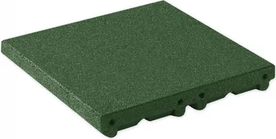 Produktbild von Fallschutzplatte / Gummimatte 500x500x80mm grün