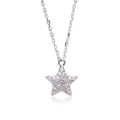 Produktbild von Kette aus 925er Silber mit Stern Zirkonia