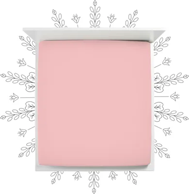 Produktbild von Bella Donna Pure Spannbettlaken Farbe Rose Größe 90x190-220 cm
