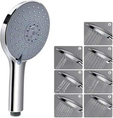Obrázek produktu pro Ruční sprcha o průměru 152 mm, 7 druhů proudu, chrom