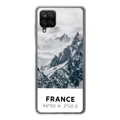 Produktbild von MuchoWow® Handyhülle Schutzhülle Hülle für Samsung Galaxy A12 Frankreich - Berge - Schnee Silikon Softcase Handy Hülle - Bild