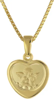 trendor 75713 Halskette mit Schutzengel für Mädchen Gold auf Silber 925 1
